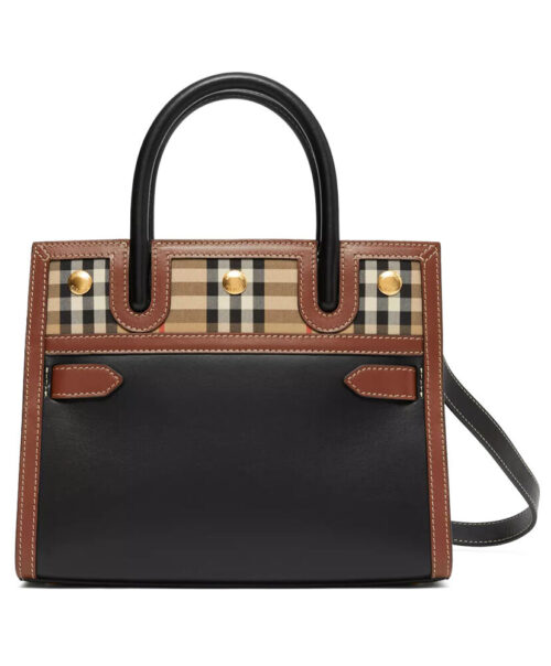 Burberry Mini Vintage Check Two-handle Title Bag